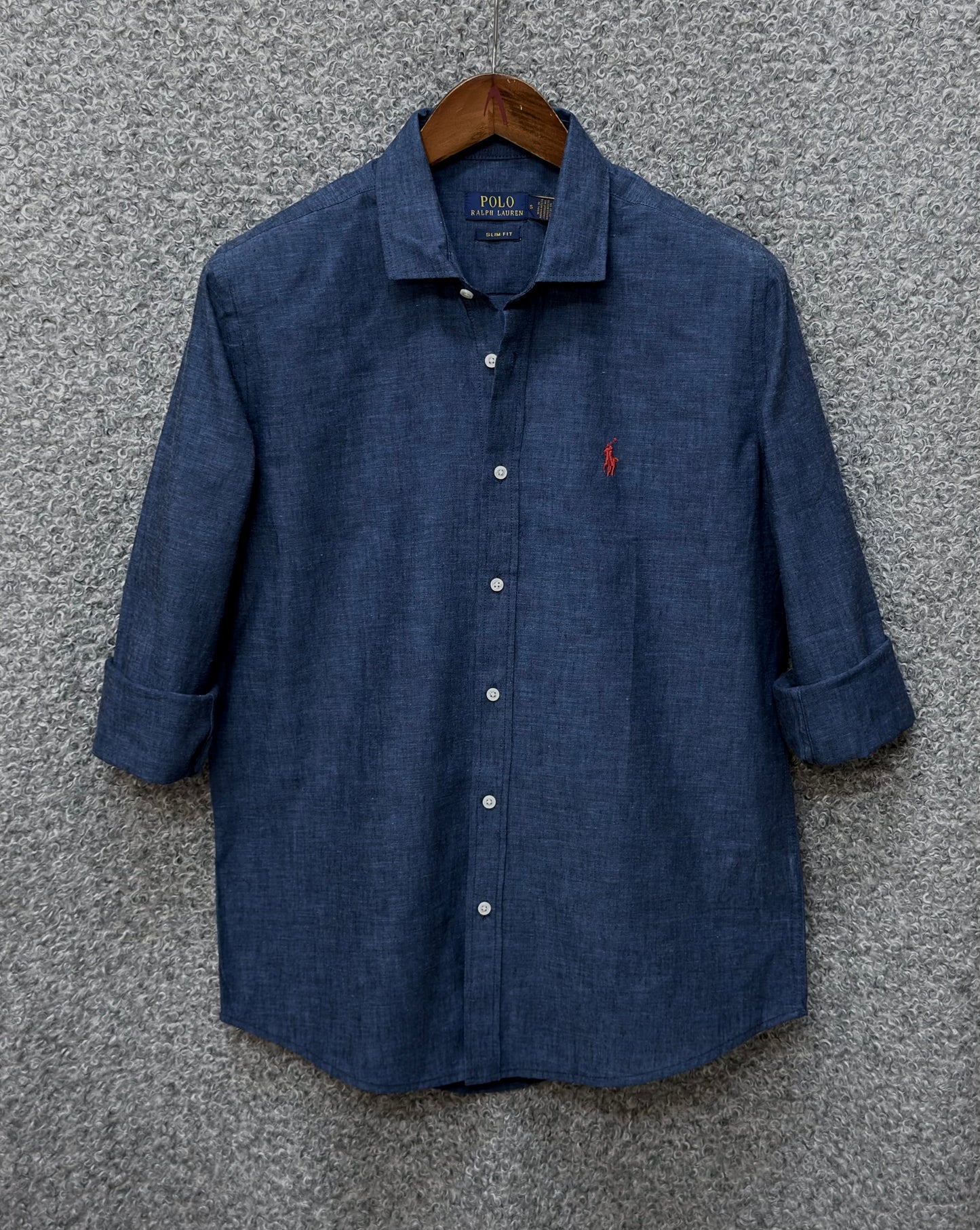 Linen Casual Shirt Denim Blue RLCS-65