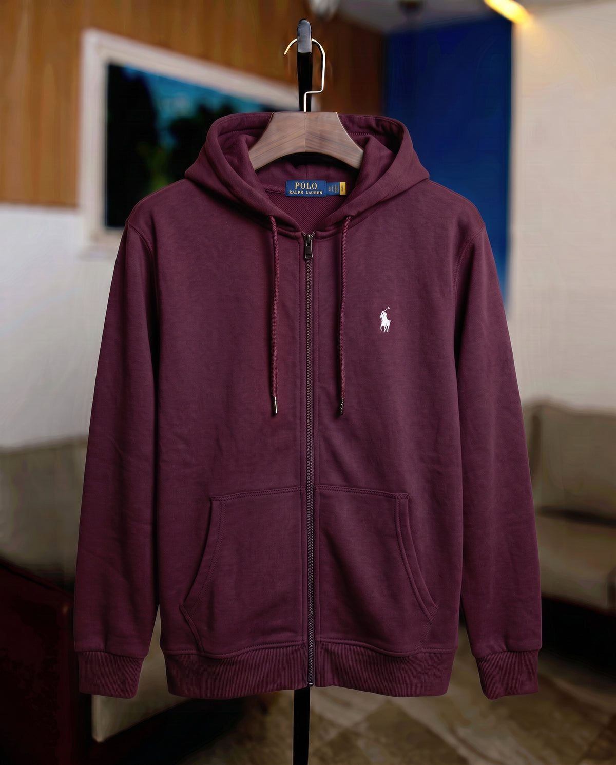 Full Zipper Hoodie Maroon FZH-12
