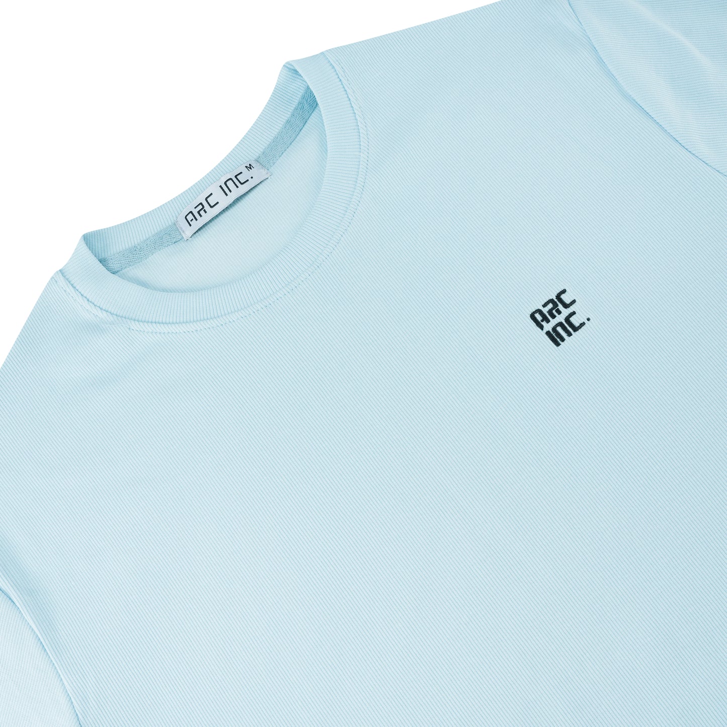 Knitted Ribbed T-Shirt Pastel Blue RTS-08