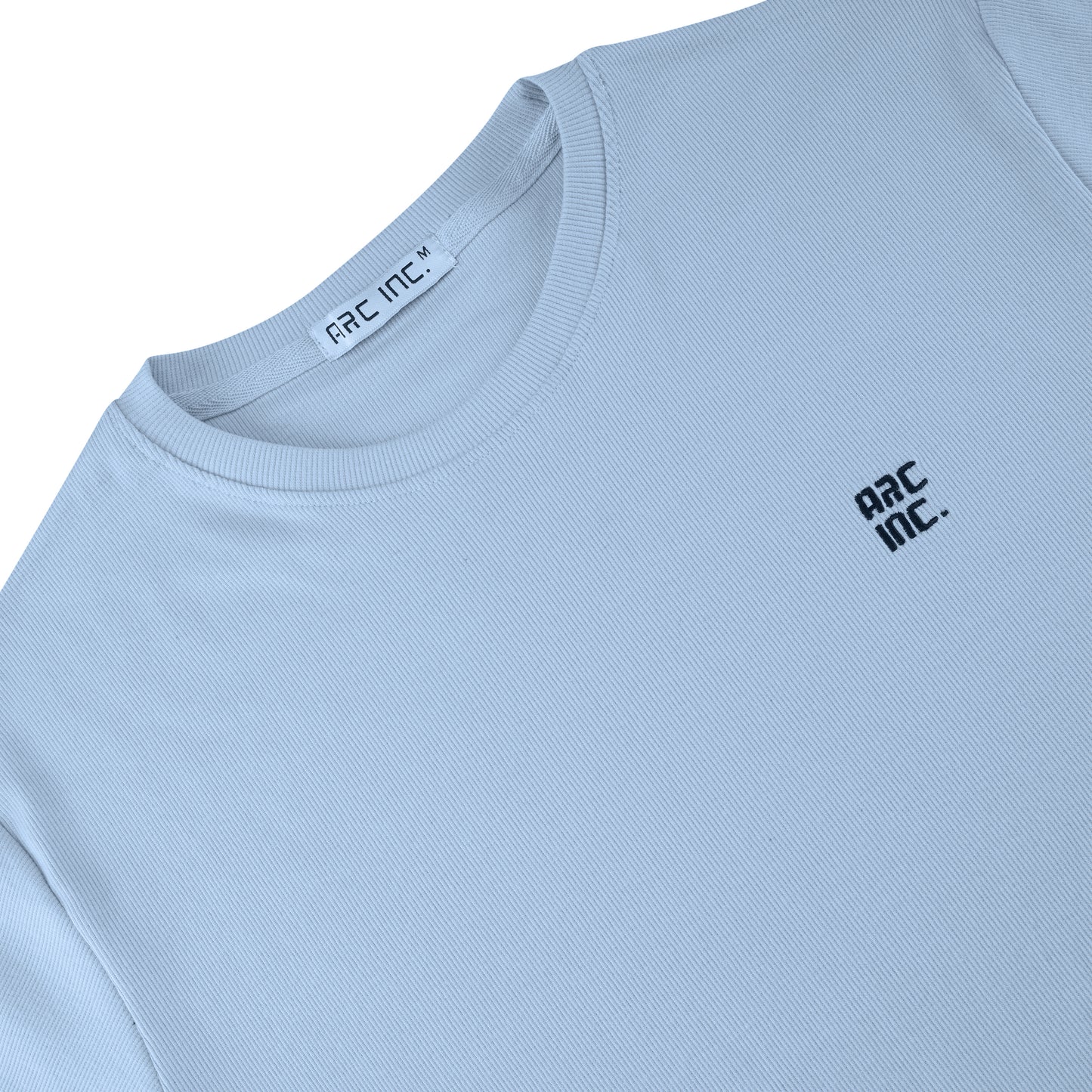 Knitted Ribbed T-Shirt Sky Blue RTS-06