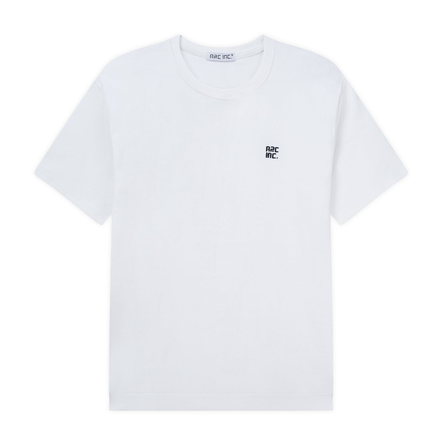 Knitted Ribbed T-Shirt White RTS-09