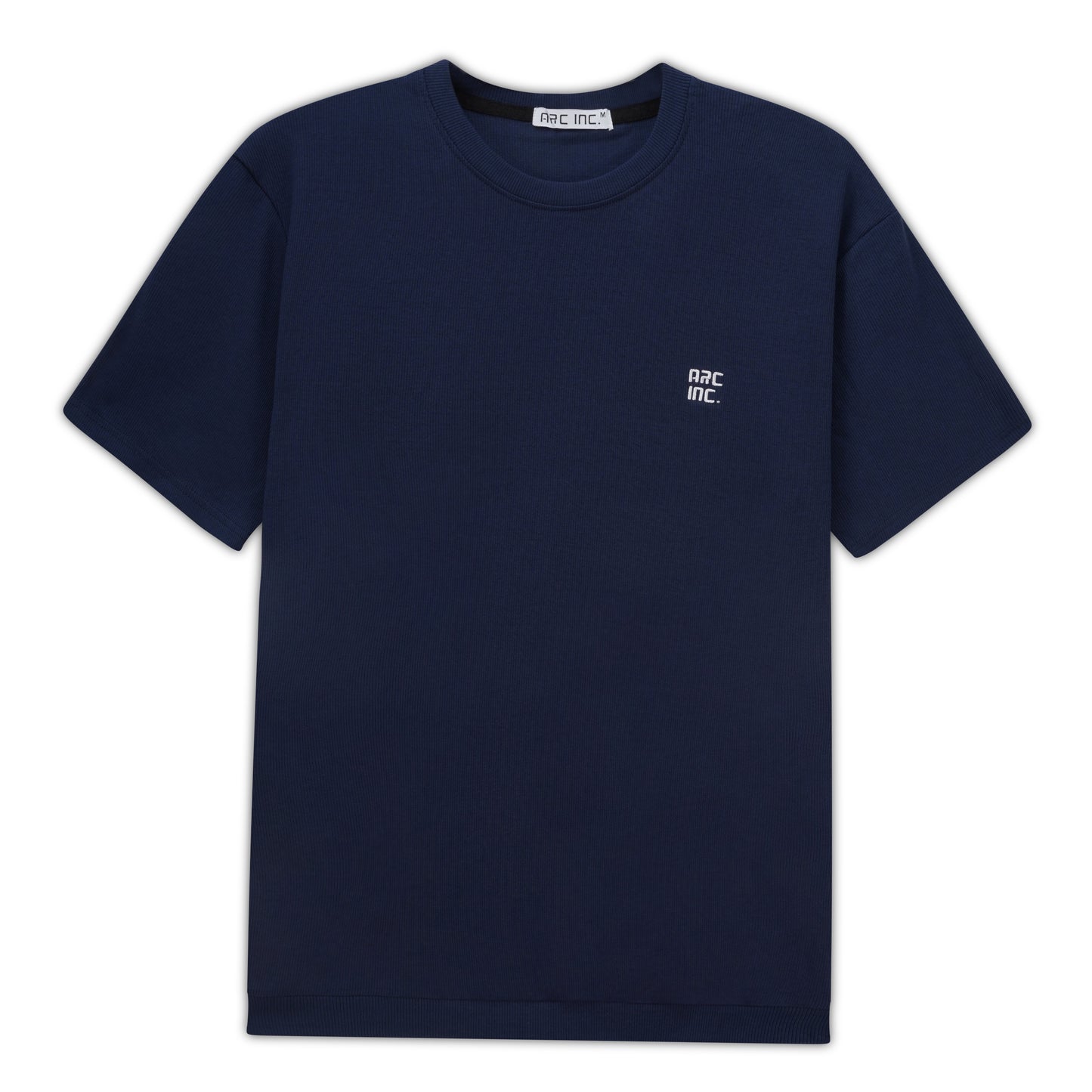 Knitted Ribbed T-Shirt Navy Blue RTS-01