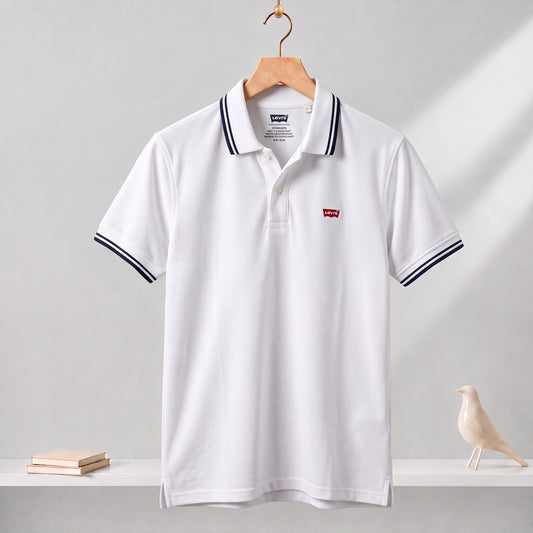 Polo T-shirt White PTS-45
