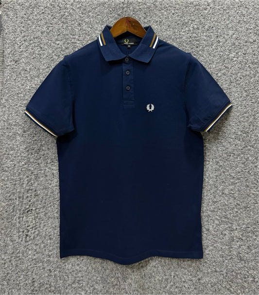 Contrast Polo T-Shirt Classic Navy PTS-64