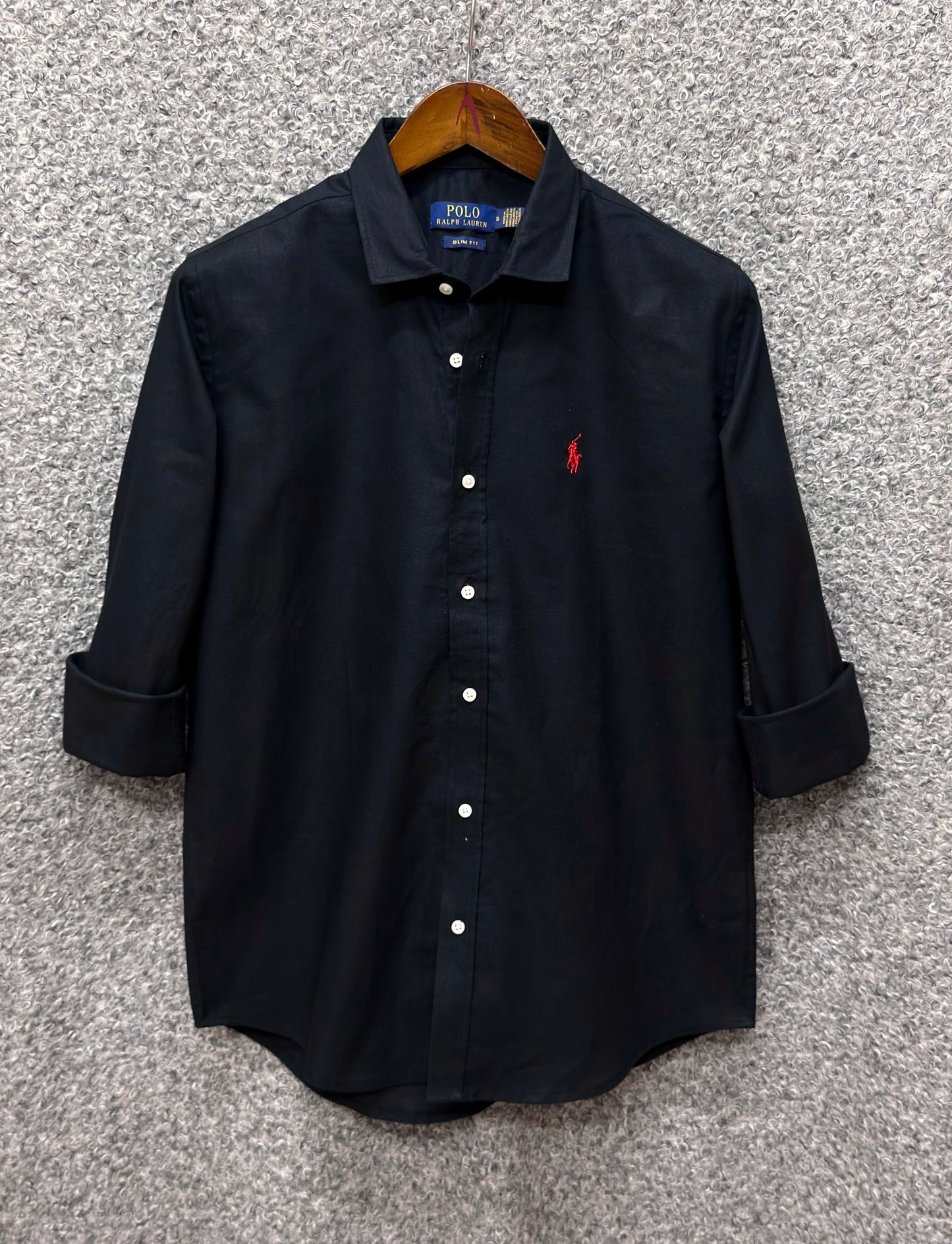 Linen Casual Shirt Black RLCS-60