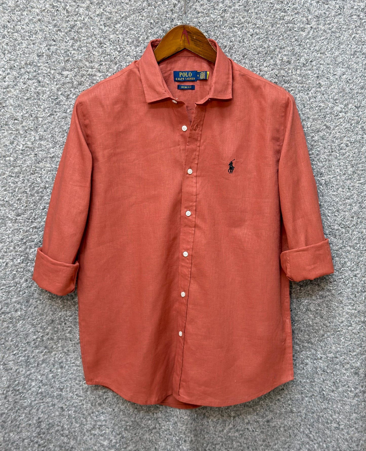 Linen Casual Shirt Terracotta RLCS-62