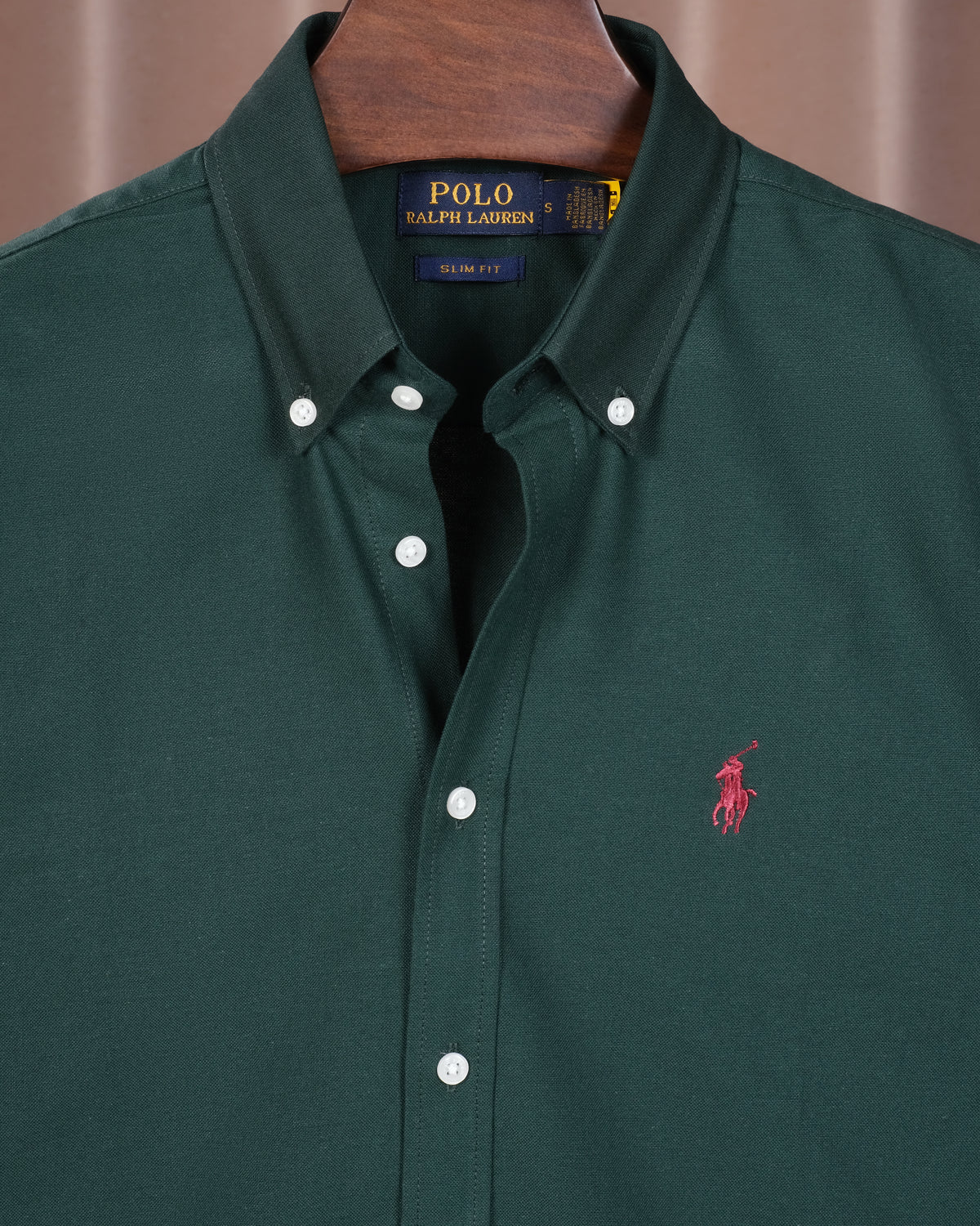 Solid Oxford Shirt Hunter Green RLCS-82