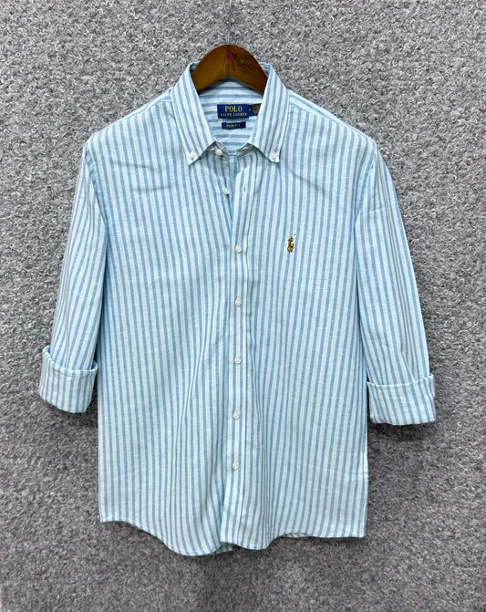 Striped Linen Semi Formal Shirt RLFS-48
