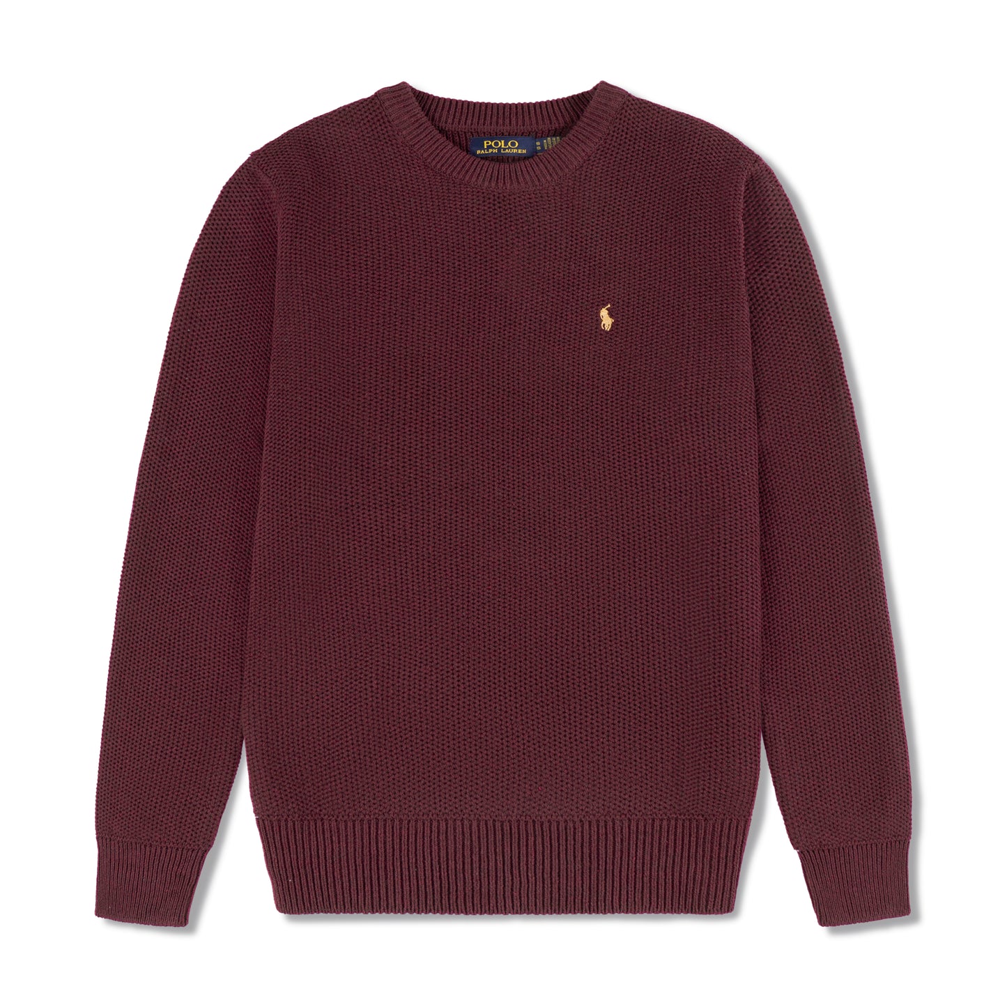 Round Neck Knit Woolen Cotton Sweater Burnt Maroon RNS-15