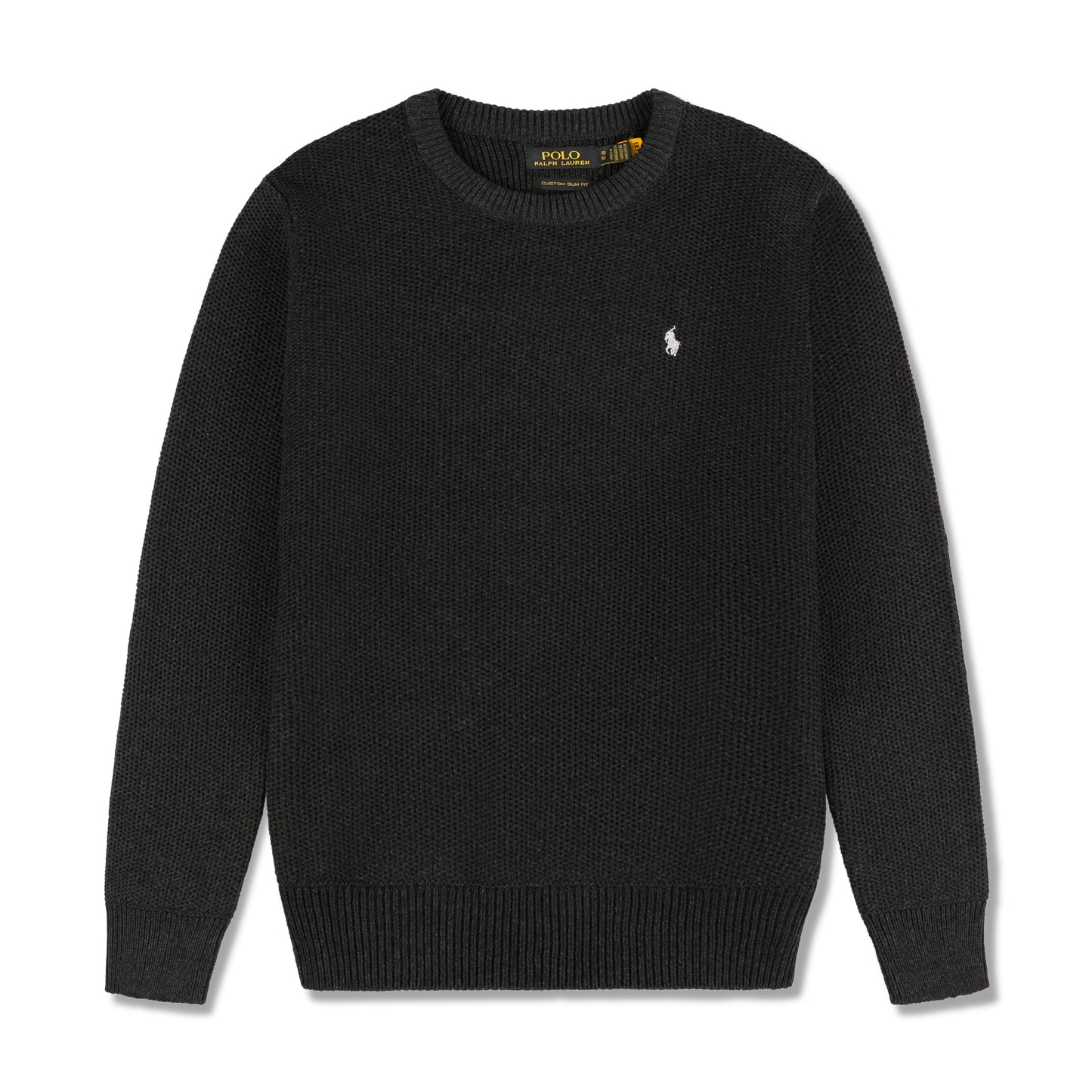 Round Neck Knit Woolen Cotton Sweater Charcoal Grey RNS-16