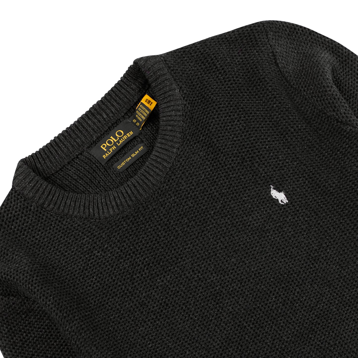 Round Neck Knit Woolen Cotton Sweater Charcoal Grey RNS-16