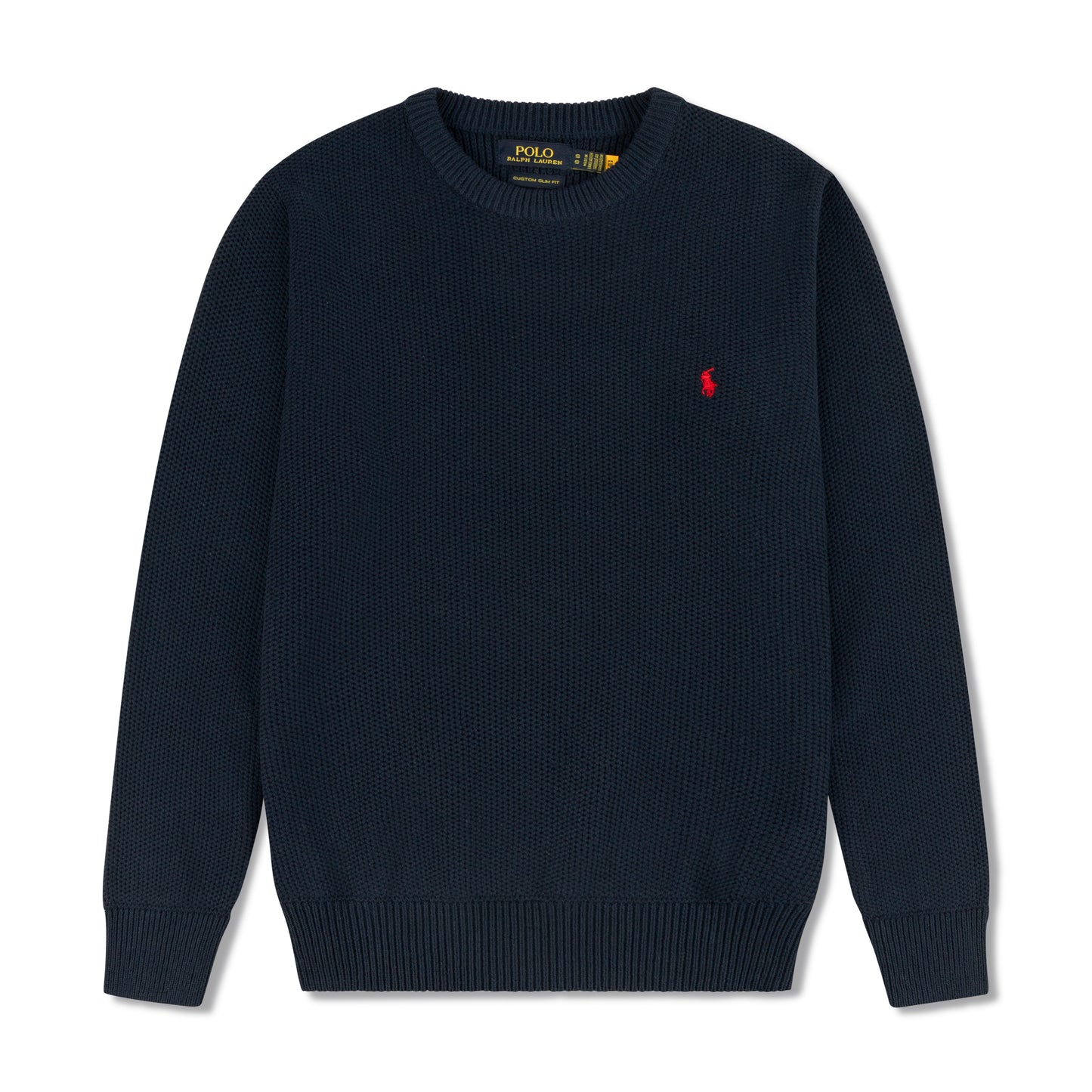 Round Neck Knit Woolen Cotton Sweater Ocean Navy RNS-14