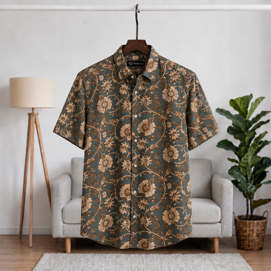 Hawaiian Half Shirt VHS-38
